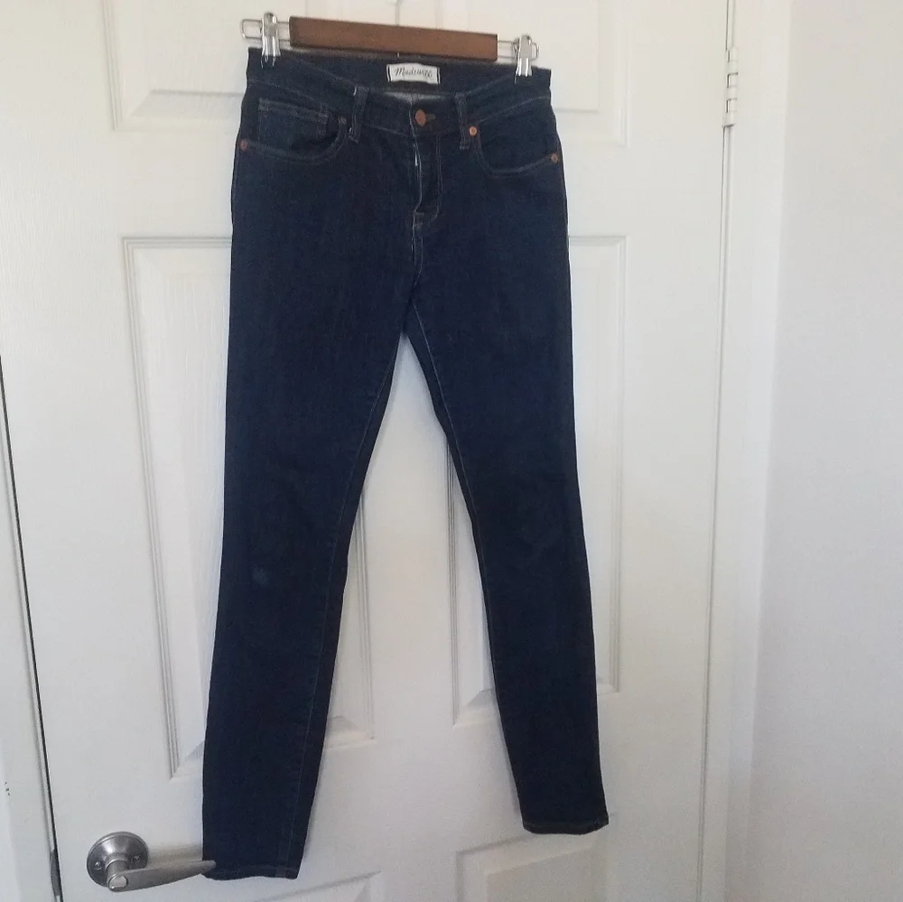 Madewell High Rise Skinny Skinny dark wash jeans
